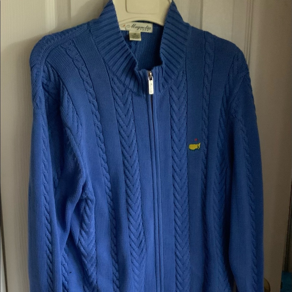 The Masters Magnolia Lane Zip Sweater Sz M